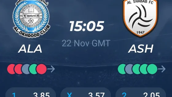 مباراة الشباب والأخدود بث مباشر اليوم السبت 22-11-2024 يلا شوت